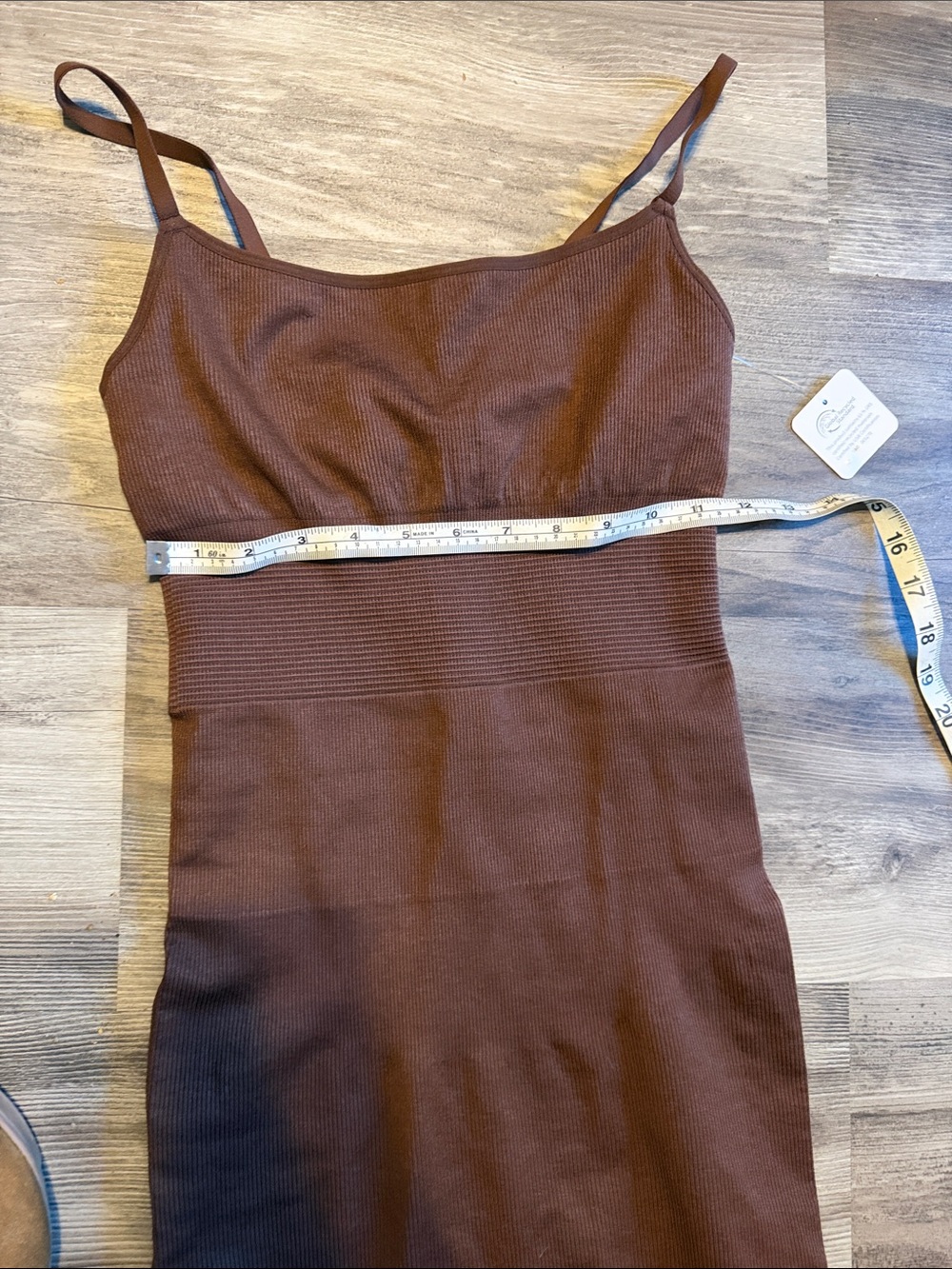 Brown Spaghetti-Strap Maxi Dress - Picture 2 of 4